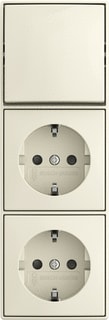 ABB Busch-Jaeger - AP Combinatie schakelaar/wcd Comb Ra Kv 3V Wis Opb Wit