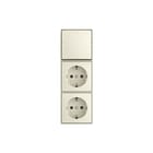 ABB Busch-Jaeger - AP Combinatie schakelaar/wcd Comb Ra Kv 3V Wis Opb Wit