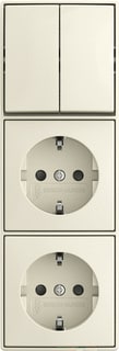 ABB Busch-Jaeger - AP Combinatie schakelaar/wcd Comb Ra Kv 3V Opb B-Ap Wit