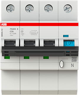 ABB - Smissline-S FS403 Aardlekautomaat Fs403E-C20/0.03 Aardl.Sch