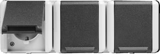 Jung - WG800 Wandcontactdoos (WCD schakelmat.) Wcd Ra 3V Hor Kompl
