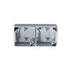 Jung - WG800 Opbouwbak inbouwschakelmateriaal Ondkst 2V Hor 4Xpvc