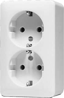Jung - AP600 Wandcontactdoos (WCD schakelmat.) Wcd Ra 2V Stk Opb W