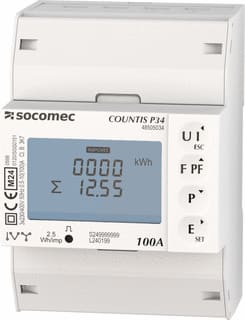 Socomec - Elektriciteitsmeter Countis P34 3Ph 100A Modb