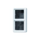 Jung - CD500 Opbouwbak inbouwschakelmateriaal Opbouwkap 2-Voud Alpw Cd