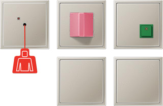 Jung - Miva schakelmateriaal miva-set met ups ls staal