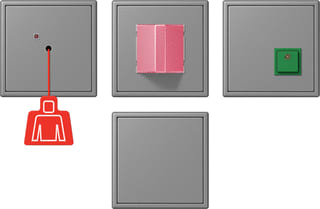 Jung - Miva schakelmateriaal miva-set ls gris (32011)