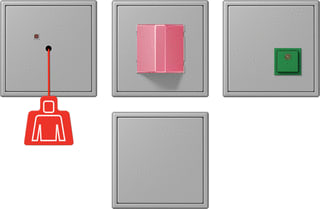 Jung - Miva schakelmateriaal miva-set ls gris (32012)