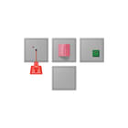 Jung - Miva schakelmateriaal miva-set ls gris (32012)