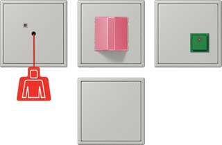 Jung - Miva schakelmateriaal miva-set ls gris (32013)