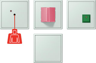 Jung - Miva schakelmateriaal miva-set ls pale 32034