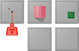Jung - Miva schakelmateriaal miva-set +ups ls gr 32012