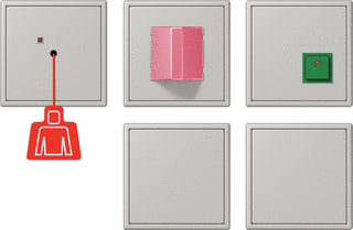 Jung - Miva schakelmateriaal miva-set +ups ls gr 32013
