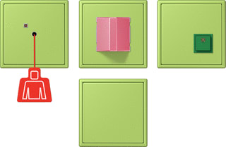 Jung - Miva schakelmateriaal miva-set ls vert 32052