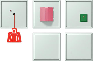 Jung - Miva schakelmateriaal miva-set +ups ls 32034