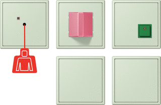 Jung - Miva schakelmateriaal miva-set +ups ls gn 32042