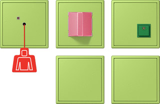 Jung - Miva schakelmateriaal miva-set +ups ls gn 32052