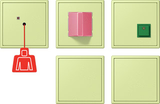 Jung - Miva schakelmateriaal miva-set +ups ls gn 32053