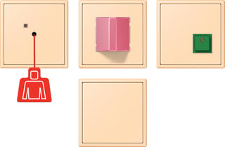 Jung - Miva schakelmateriaal miva-set ls ocre (32060)