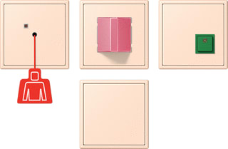 Jung - Miva schakelmateriaal miva-set ls rose 32091