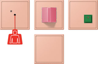 Jung - Miva schakelmateriaal miva-set ls rose 32102