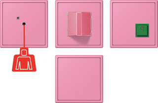 Jung - Miva schakelmateriaal miva-set ls rose4320c