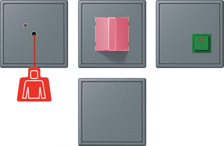 Jung - Miva schakelmateriaal miva-set ls gris 59 4320h