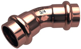 Conex Bänninger - MaxiPro Fitting met 2 aansluitingen bocht 45gr 1 zk2