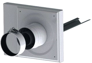 Burgerhout - MiniFlex Concentr. RGA/LTV hulpstuk 2 aansl. Schaansl 60/60Conc 60/100