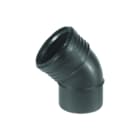 Wavin - SiTech+ Fitting met 2 aansluitingen Bocht 45Gr Zw 75