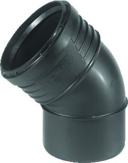 Wavin - SiTech+ Fitting met 2 aansluitingen Bocht 45Gr Zw 90