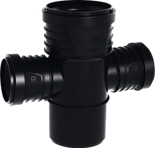 Wavin - SiTech+ Fitting met 4 aansluitingen Dub Tstuk 87,5 75