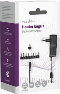 NEDIS - Netvoeding adapter Strmadap 18W 1.5A 12V