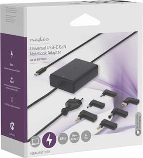 NEDIS - Netvoeding adapter Lapadap 65W 2.4-3.25A 20V