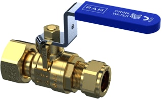Raminex - S.28 Kogelafsluiter kk dn15 3/4x15mm rvs hdl