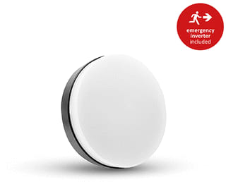 Interlight - Edge Plus Plafond-/wandarmatuur Plaf 8/8/10W Zw