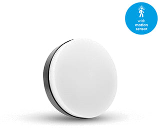 Interlight - Edge Plus Plafond-/wandarmatuur Plaf 8/8/10W Zw