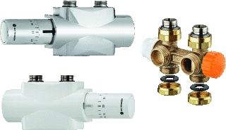 Heimeier - Multilux 4-Set Eclipse Halo Rad. aansl. combi. v decorradiator 9690-59.800
