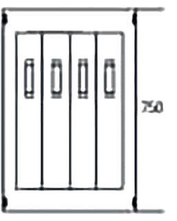 ABB - CombiLine N Deksel installatiekast  2cpx062905r9999