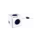 PowerCube - Contactdooscombinatie Pdu 4V 2Usb 1,5M Wit/Bl