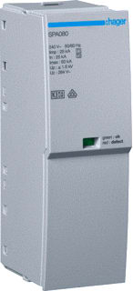 Hager - Bliksemstroomafleider steekele l-n 264v spa080