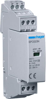 Hager - Apparaatoverspanningbeveiliging Overspan.Bev 1P+N Spc203N