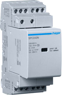 Hager - Apparaatoverspanningbeveiliging Overspanbev 3P+N 3 Spc403N