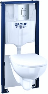 Grohe - Solido Bau Ceramic Inbouwreservoir met frame Vwnd+Fr Bau