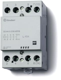 Finder - 22 Magneetschakelaar 2M 40A 12V