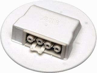 ABB - Deksel voor inbouwdoos wand/plafond CONN.DEKS GST FEM 4P WT