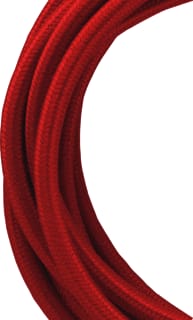 Bailey - Deco Aansluitleiding Textielsnoer 2P Rood 3M