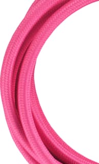 Bailey - Deco Aansluitleiding Textielsnoer 2P Roze 3M