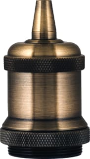 Bailey - Deco Retro Lampfitting Lamph. E27 Brons
