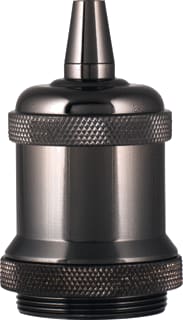 Bailey - Deco Retro Lampfitting Lamph. E27 Zwart